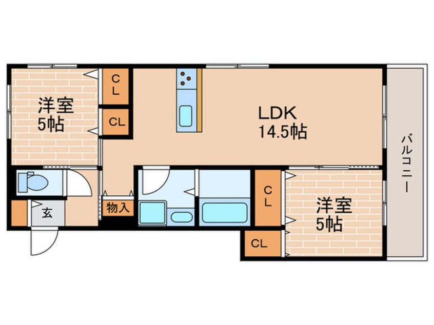 間取図 へーベルメゾン神楽夙川ウエスト