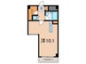 ホープ芦屋 1Rの間取り