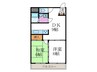 エミール 2DKの間取り