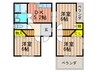 ＭＡＹＵＭＩハウス368号館双栗 3DKの間取り