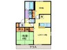 ＣＬＡＩＲ　嵯峨 2LDKの間取り
