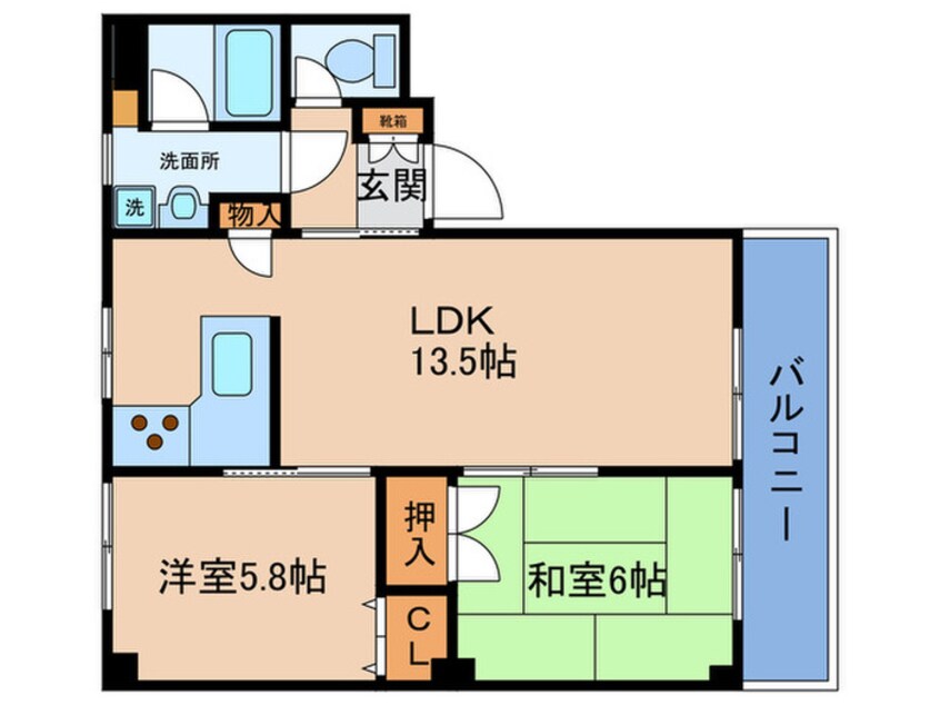 間取図 ワンズホ－ム大道