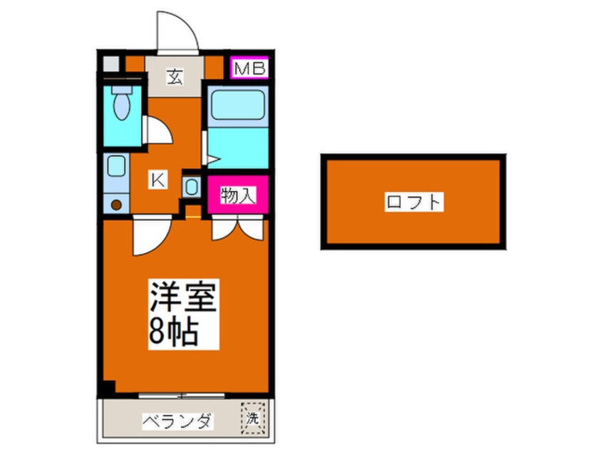 間取図 プロスパーハイツ古市