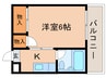 大喜マンション 1Kの間取り