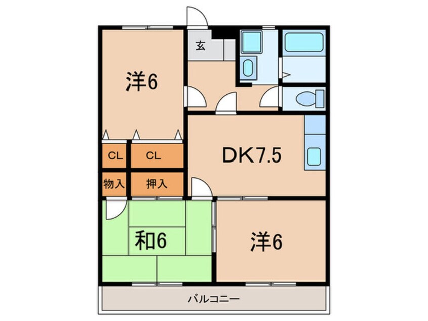 間取図 エトワ－ルⅠ