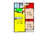 セジュールミヤケ 2LDKの間取り