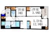 ソルレヴェンテ堀川高辻 2LDKの間取り