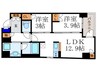 ソルレヴェンテ堀川高辻 2LDKの間取り