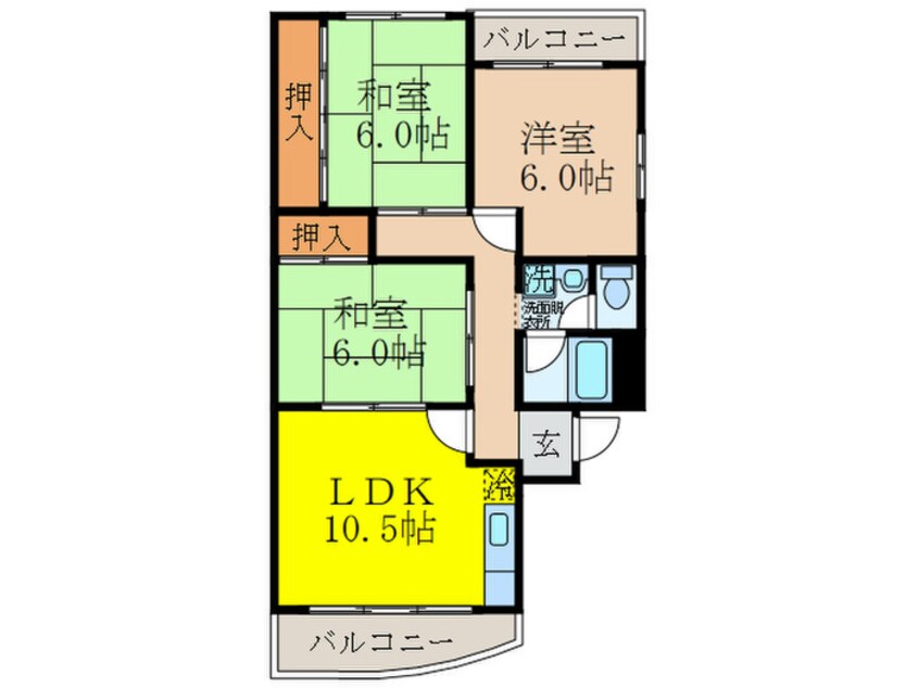 間取図 三幡ビル