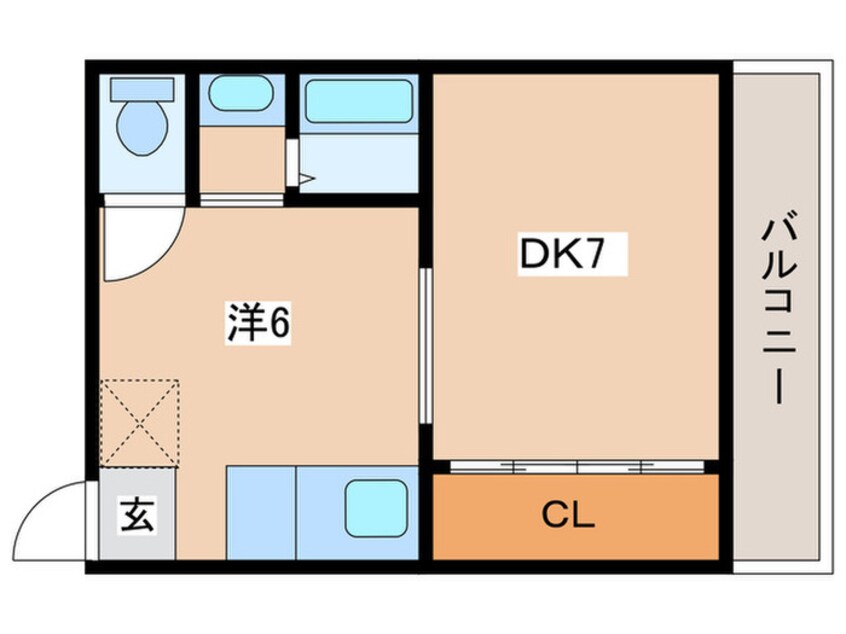 間取図 北畠第２ビル