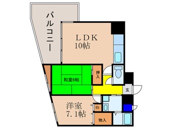 間取図 ロザーンジュ堀川