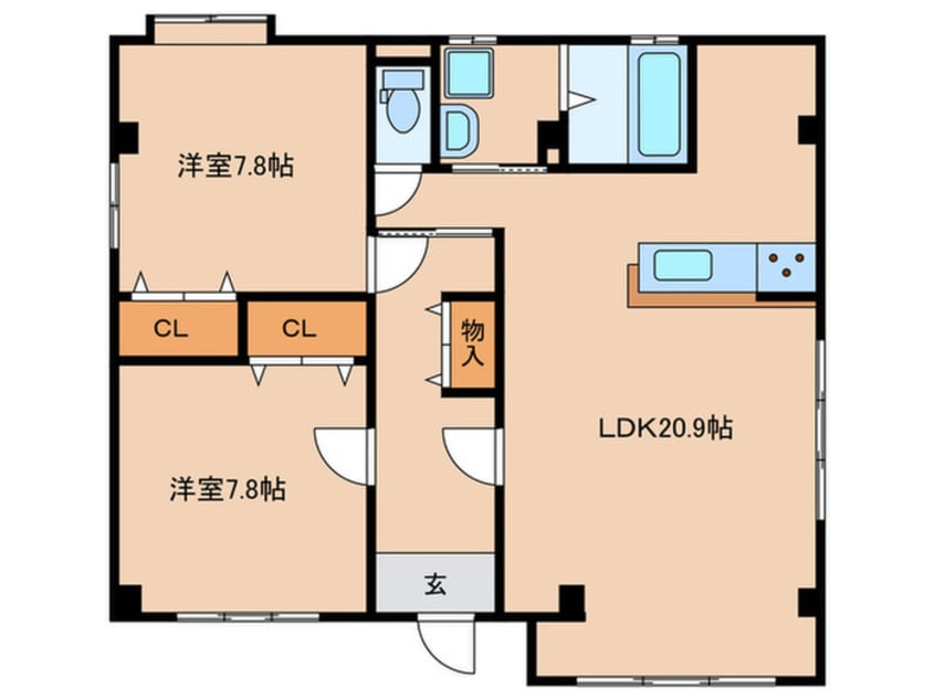 間取図 REIGRAN草津2丁目