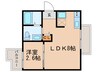 nico西大路 1LDKの間取り