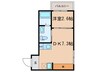 nico西大路 1DKの間取り