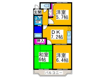 間取図 レジ－ナＩ弐番館