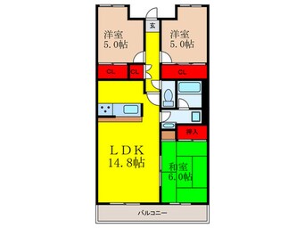 間取図 グランドメゾン川西