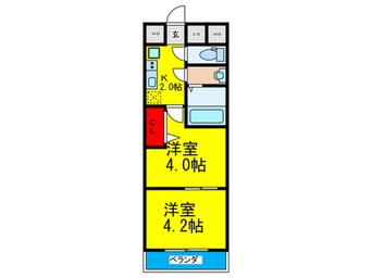 間取図 ビガ－ポリス346京橋Ⅱ