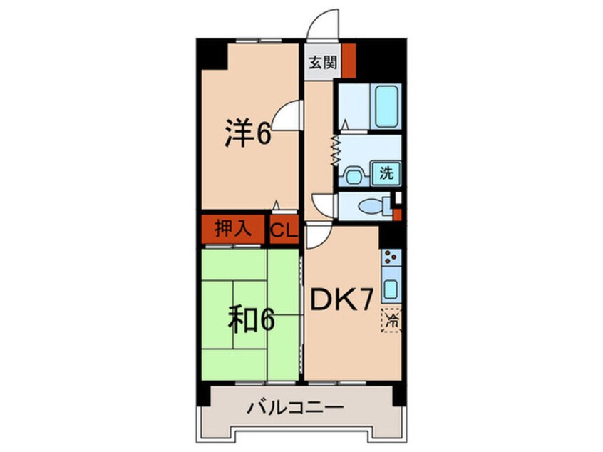 間取図 ハルズ羽坂