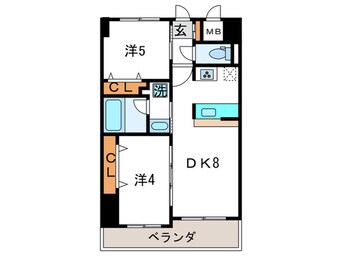 間取図 ｱｰﾃﾞﾝﾀﾜｰ本町ｲｰｽﾄ