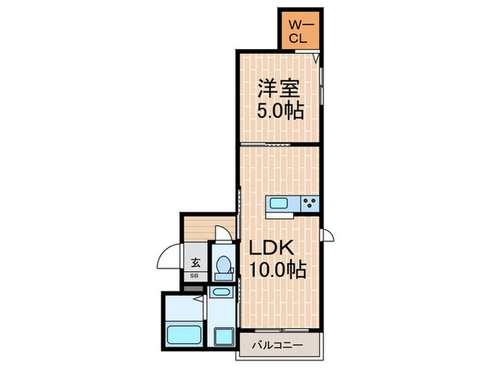 間取り図 ﾗ･ｶｰｻ甲子園口