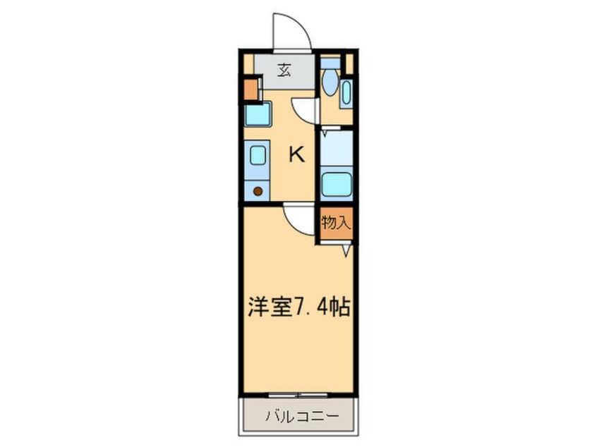 間取図 パステル神山