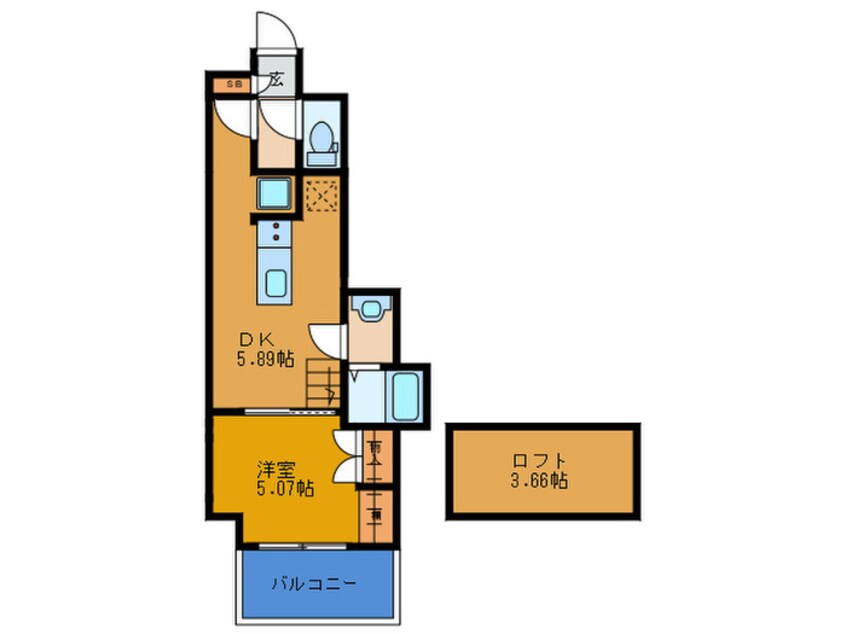 間取図 アヴェーレ京阪本通