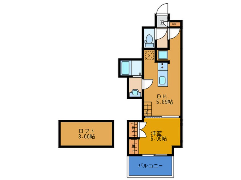 間取図 アヴェーレ京阪本通