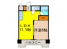 トゥリオーニ豊中南 1LDKの間取り