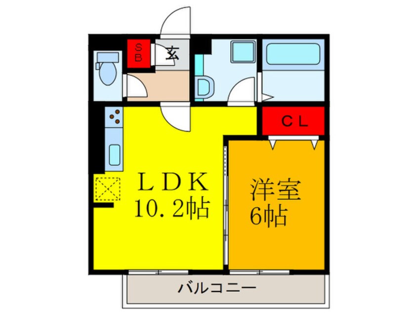 間取図 ＧＲＡＮＺ西岩田