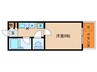 鳴滝グリーンハイツ 1Kの間取り