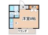 スタ－ルビ－２１ 1Kの間取り