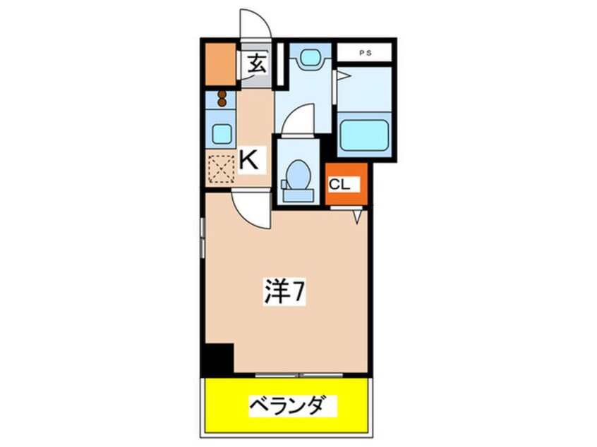 間取図 ビガ－ポリス１３３宝塚