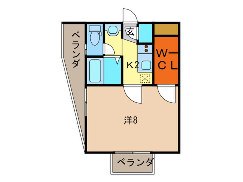 間取図 ビガ－ポリス１３３宝塚