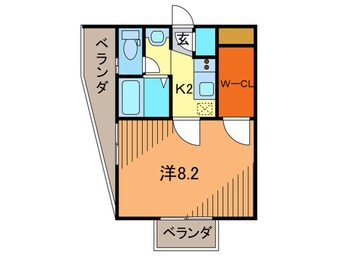 間取図 ビガ－ポリス１３３宝塚