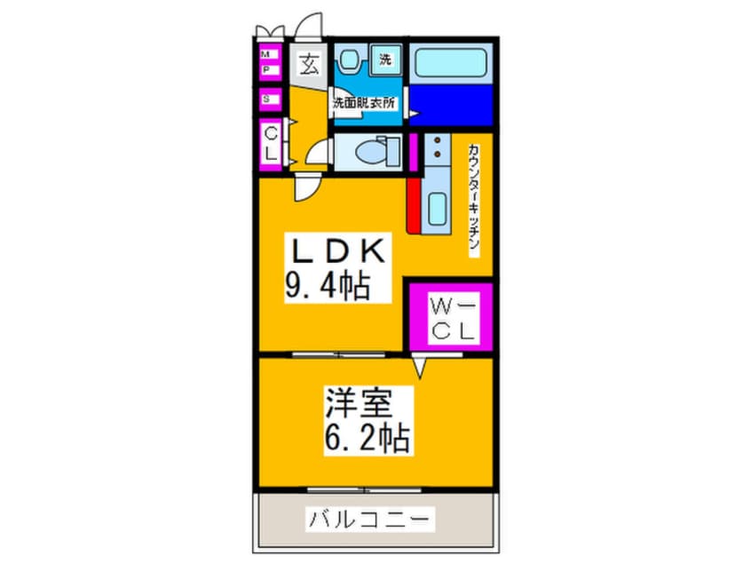 間取図 ＡＬＥＧＲＩＡ新金岡
