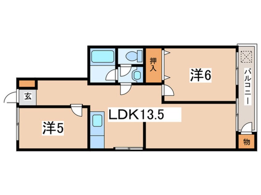 間取図 西帝塚山ハイツ