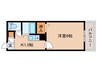 クレストウッド 1Kの間取り