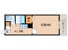 クレストウッド 1Kの間取り