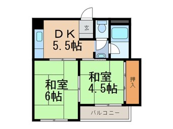 間取図 コーポ廣岡