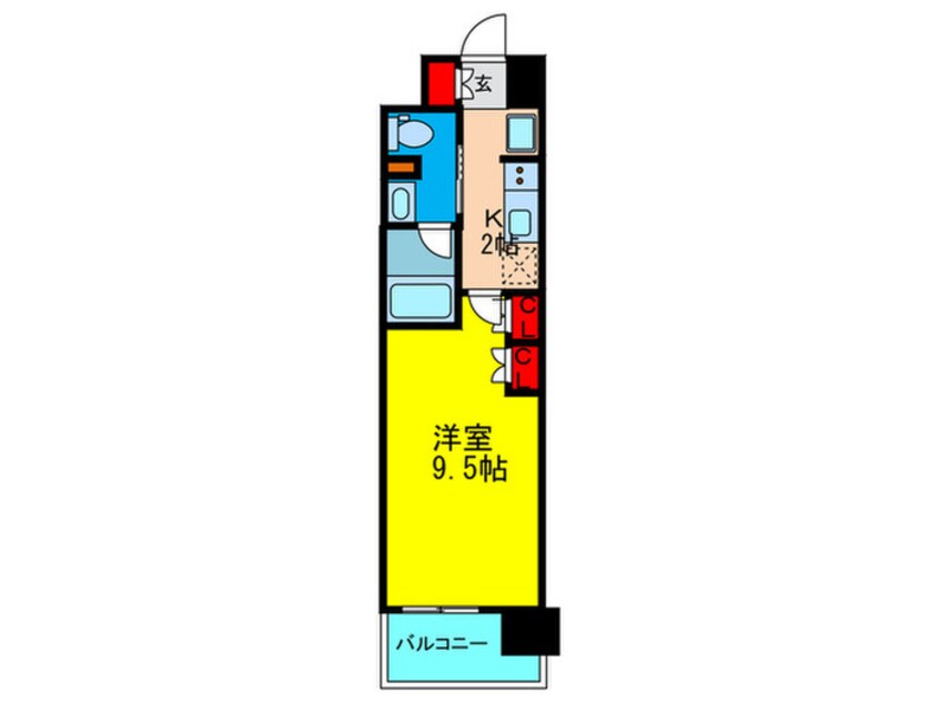 間取図 コンフォリア阿波座