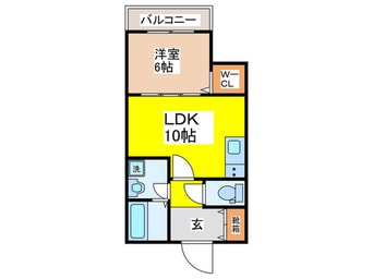 間取図 プロスパーコート住吉大社Ⅱ