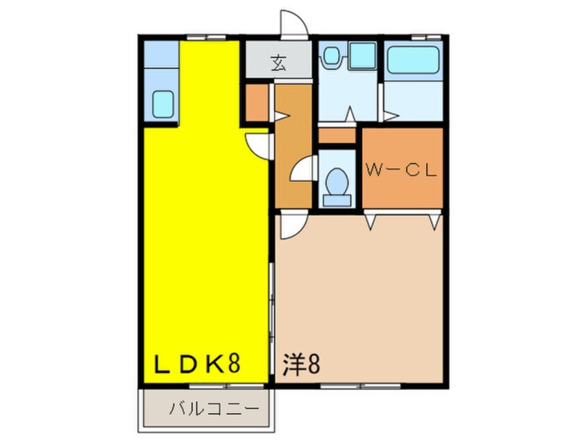 間取図 グリ－ンフォ－リスト２番館