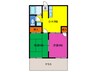 リバーサイド井ノ口 2DKの間取り