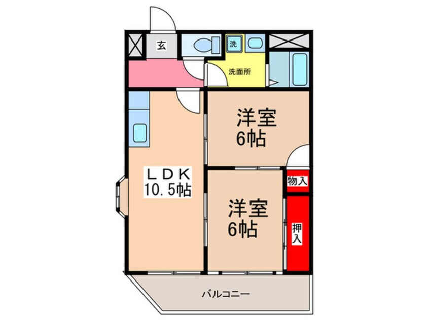 間取図 むつみハイツ