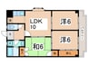 むつみハイツ 3LDKの間取り