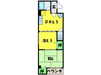 間取図 堺ハザマコーポ