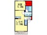 アルヴィータ 1LDKの間取り