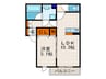 アルヴィータ 1LDKの間取り