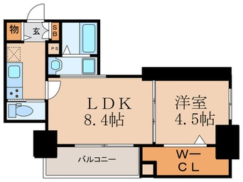 間取図 ヴィルブーケ天満橋