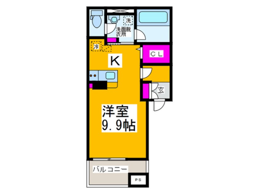 間取図 カルバス　ヴィラージュ